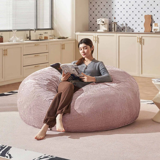 Bean Bag Chair with Filling Included Big Bean Bags Couch for Adults, Giant Beanbag Lazy Sofa for Living Room Bedroom and Dorm