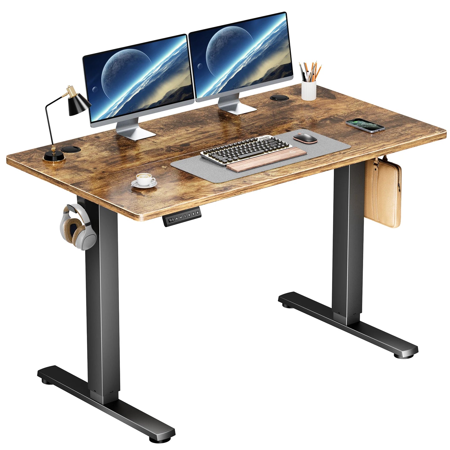Electric Standing Desk Height Adjustable 40x24 Inch workstation