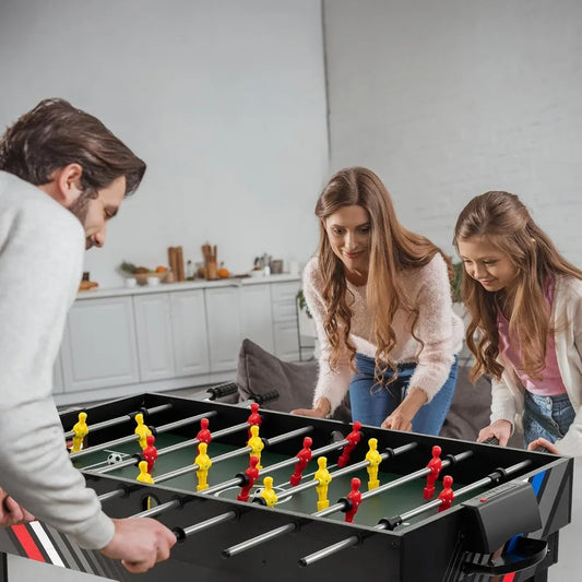 49" Multi 4 in 1 Game Table with Foosball Table, Pool Billiards, Air Hockey & Table Tennis.