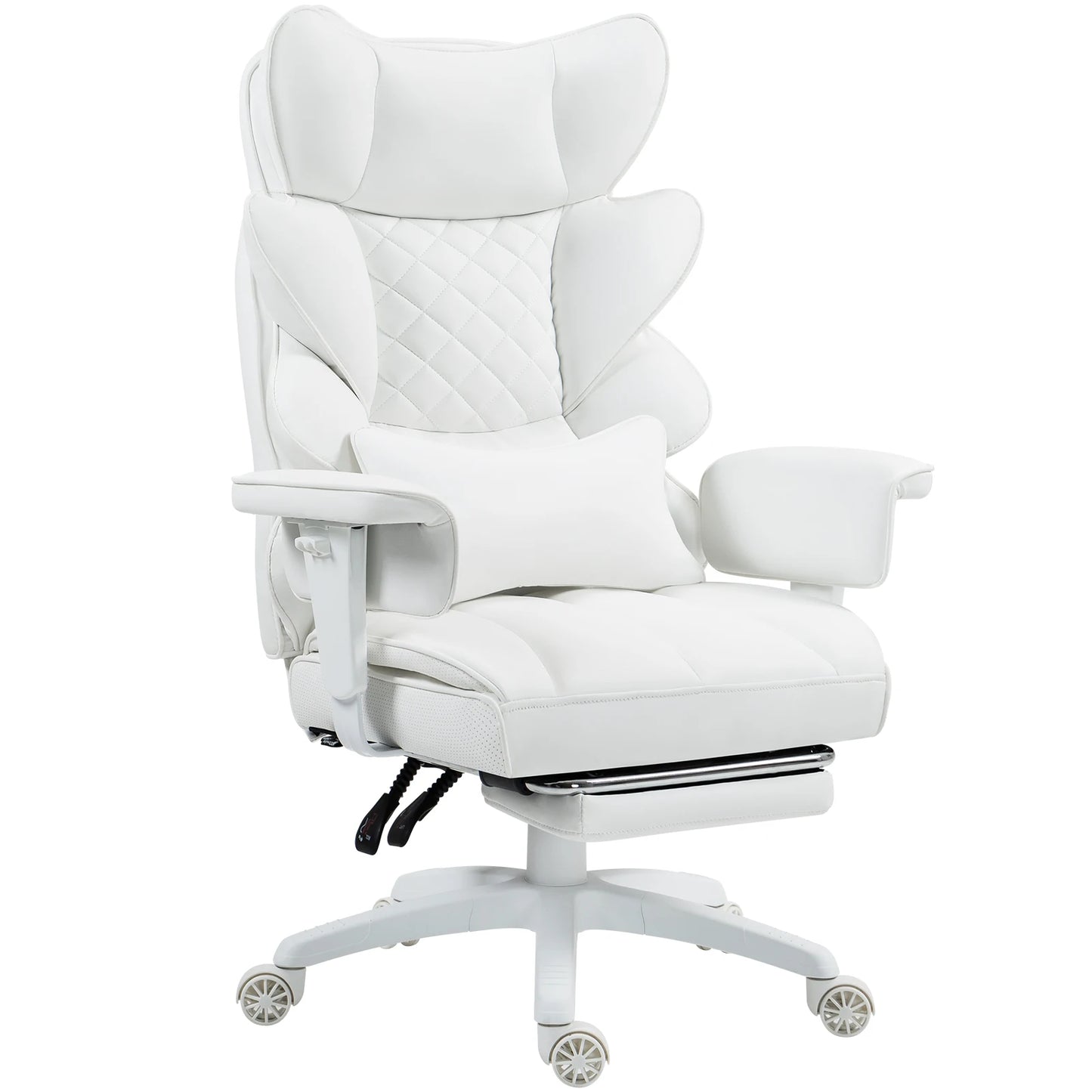 Big and Tall Office Chair with Pocket Spring Cushion and High Back Lumbar Support with Armrests