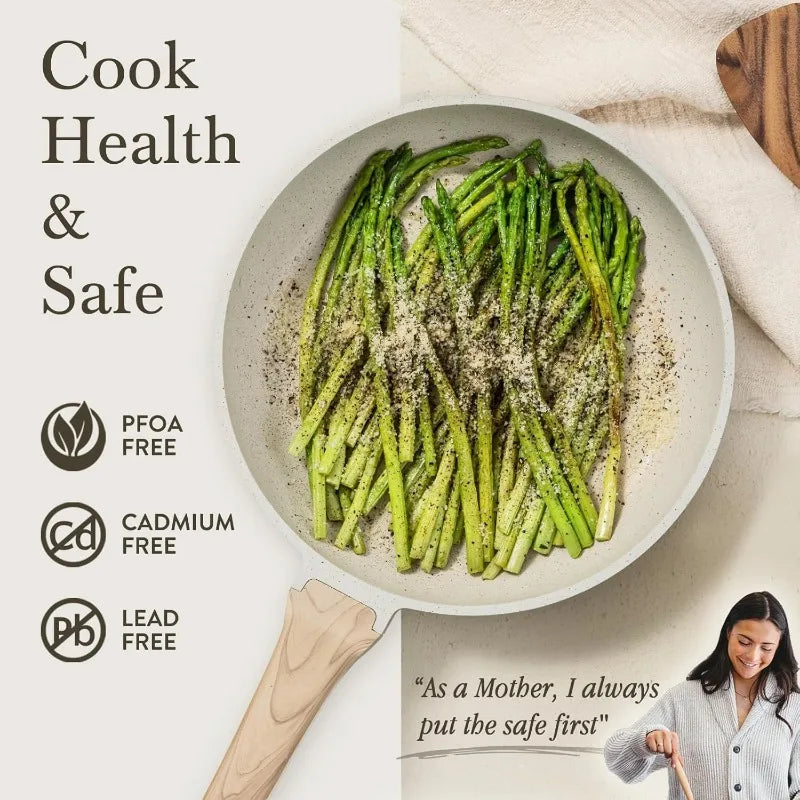 21Pcs Induction Non Stick Pots and Pans Cookware set