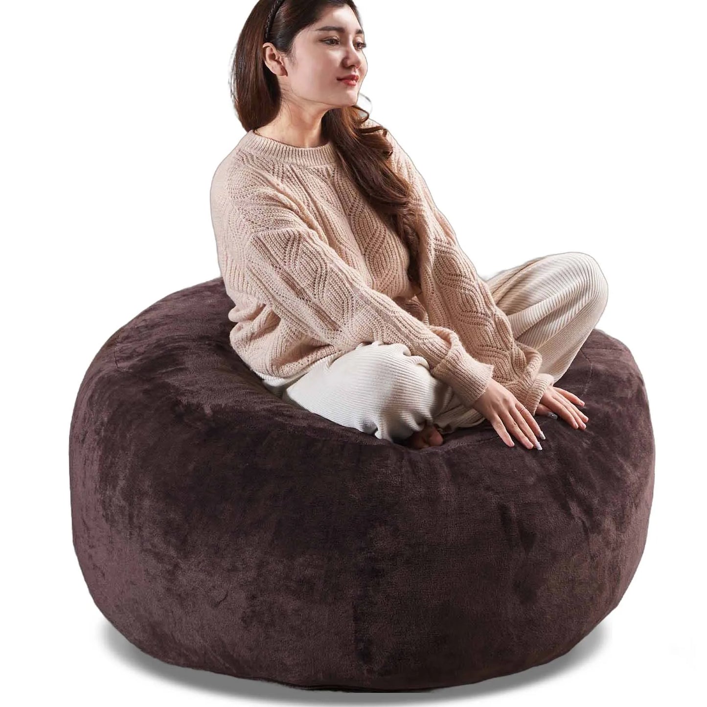 Bean Bag Chair with Filling Included Big Bean Bags Couch for Adults, Giant Beanbag Lazy Sofa for Living Room Bedroom and Dorm