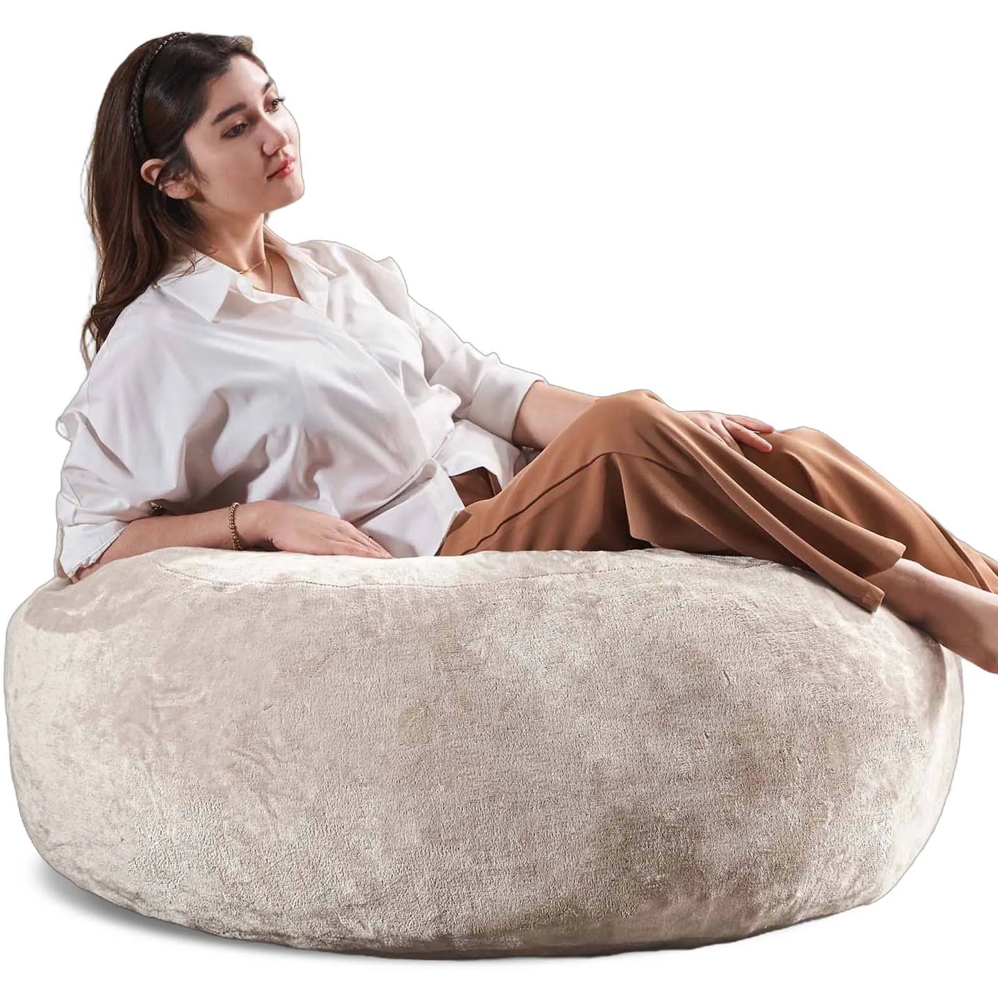 Bean Bag Chair with Filling Included Big Bean Bags Couch for Adults, Giant Beanbag Lazy Sofa for Living Room Bedroom and Dorm