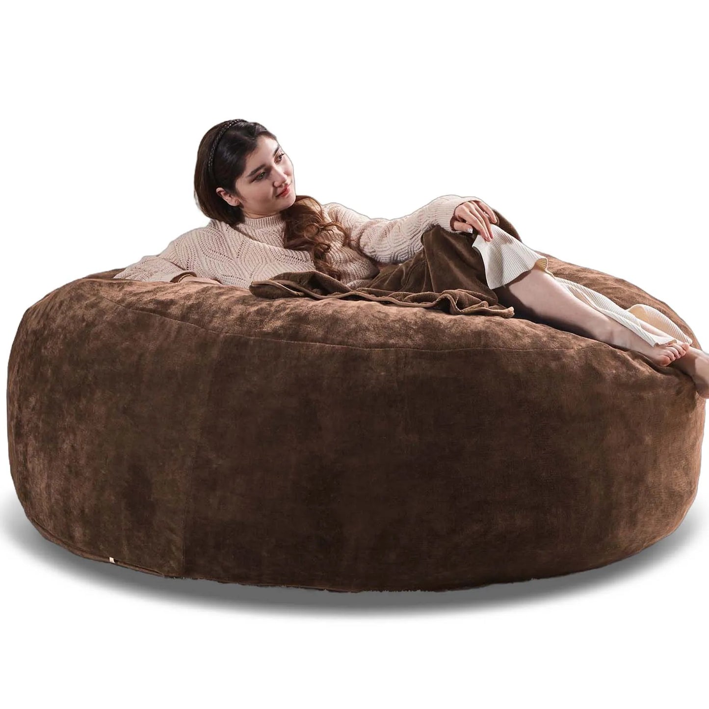 Bean Bag Chair with Filling Included Big Bean Bags Couch for Adults, Giant Beanbag Lazy Sofa for Living Room Bedroom and Dorm