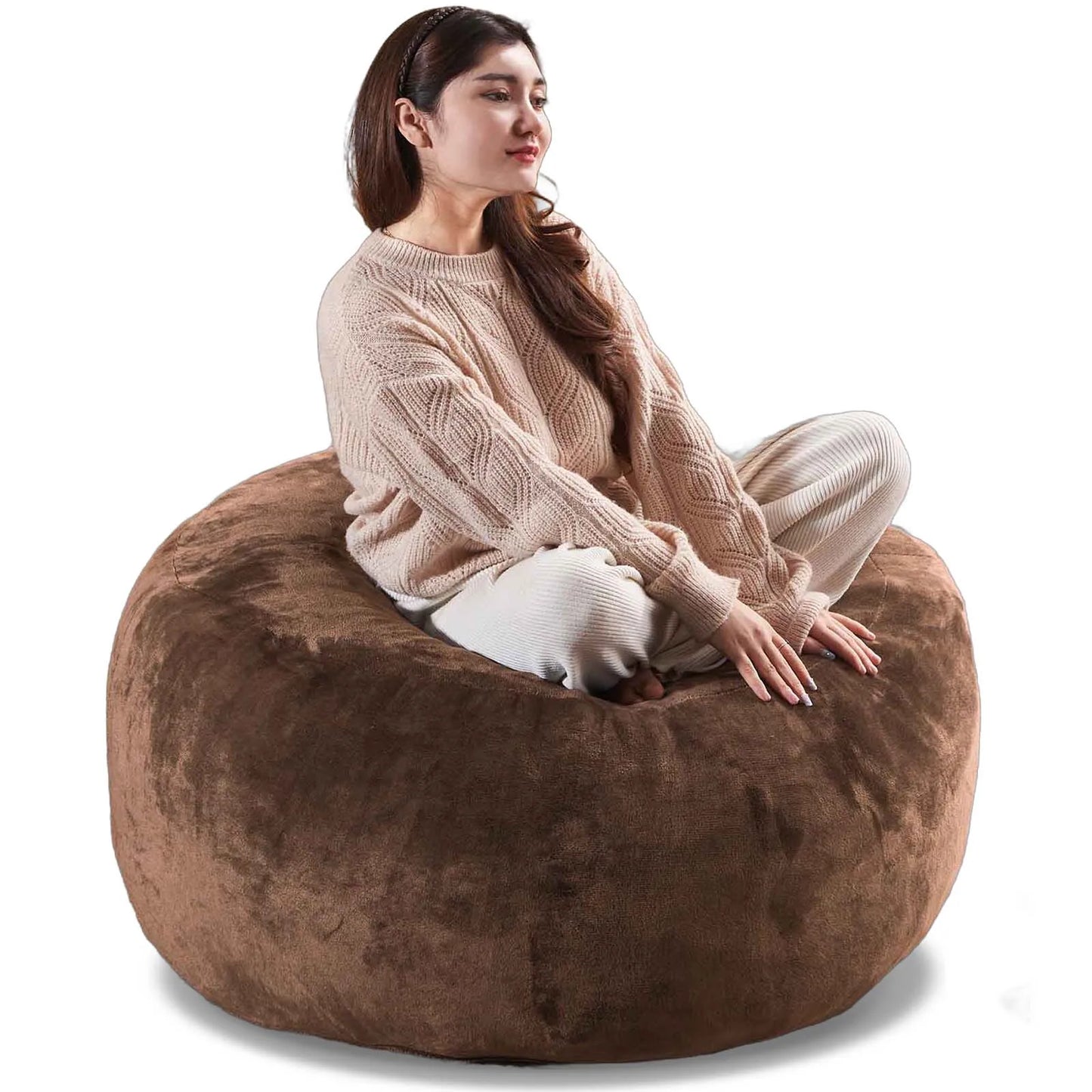Bean Bag Chair with Filling Included Big Bean Bags Couch for Adults, Giant Beanbag Lazy Sofa for Living Room Bedroom and Dorm