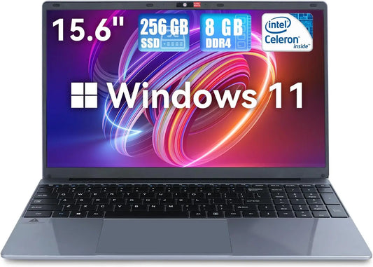 Intel Celeron N5095 15.6 Inch Laptop Windows 11, Quad-Core Processors Laptop 8 RAM 256GB ROM