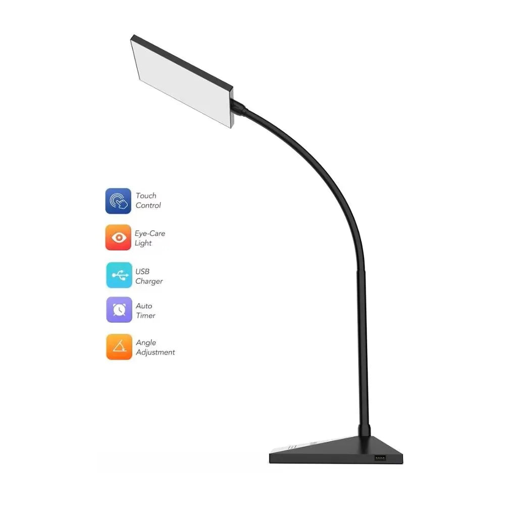 12w 72 LED Flexible Desk Touch Lamps with Dimmable Led Light