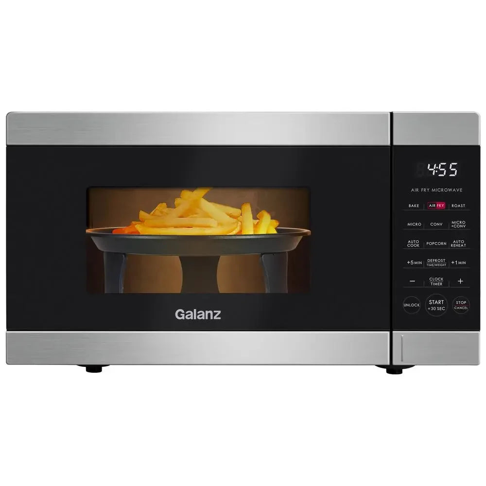 900W Stainless Steel 0.9 Cu ft 3-in-1 Multifunctional Oven, Air Fry Microwave Auto-Cook/Reheat