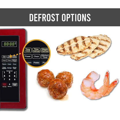 1000 Watts Countertop Microwave with LED Lighting