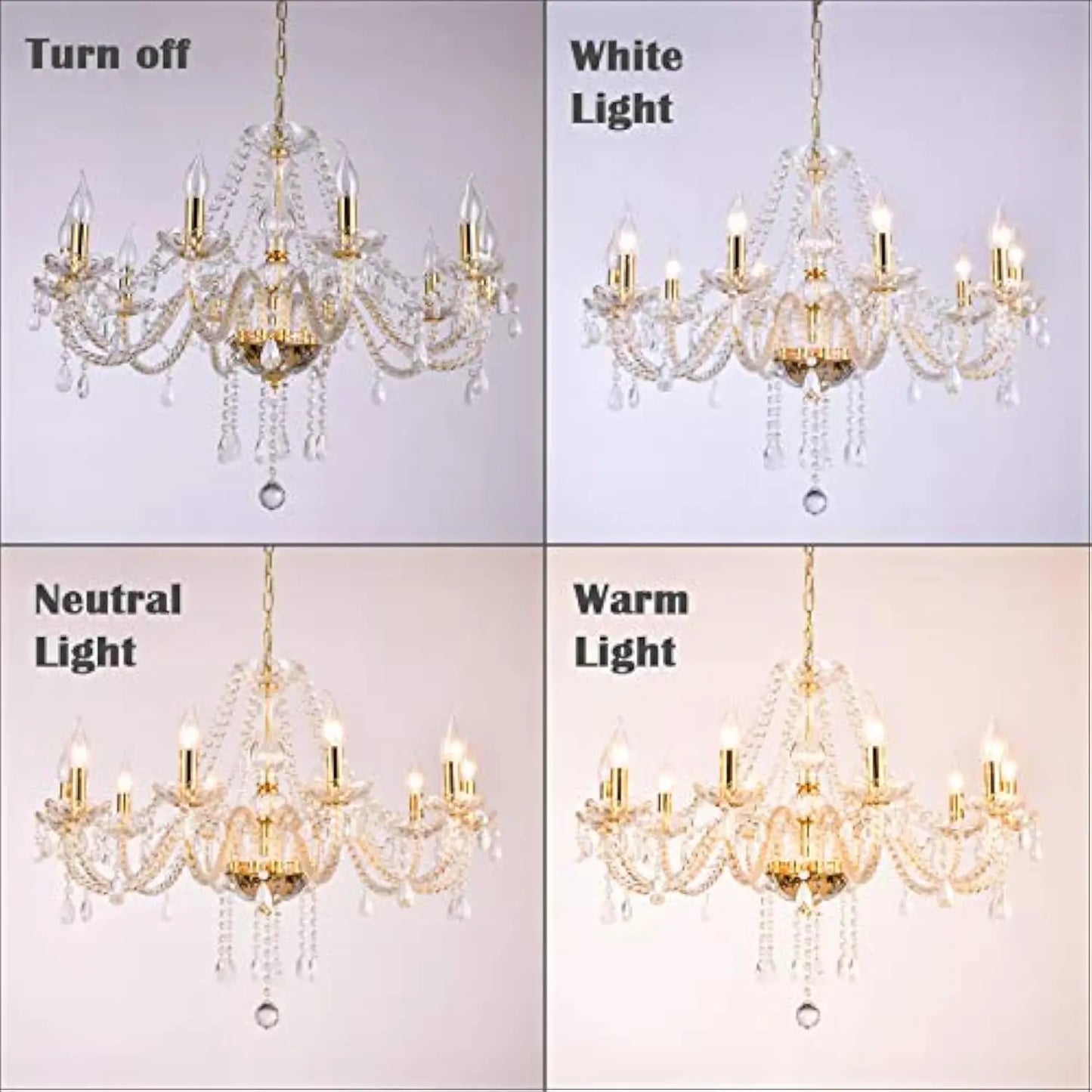 K9 Crystal 10 Lights Chandeliers Pendant Ceiling Fixture