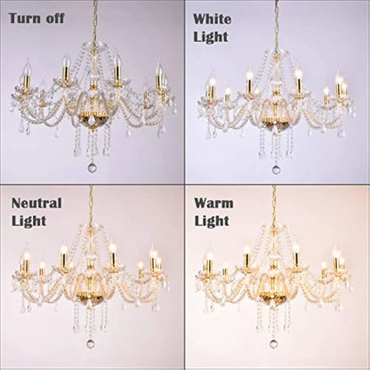 K9 Crystal 10 Lights Chandeliers Pendant Ceiling Fixture