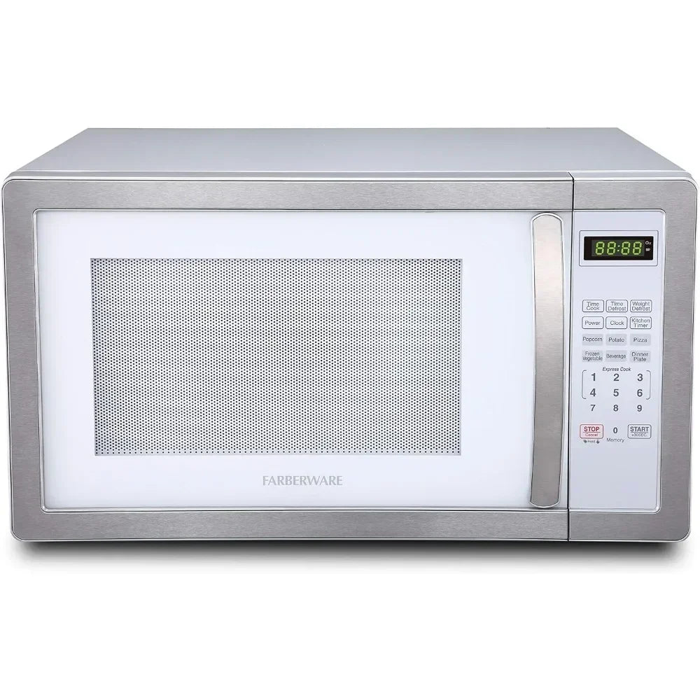 1000 Watts Countertop Microwave with LED Lighting