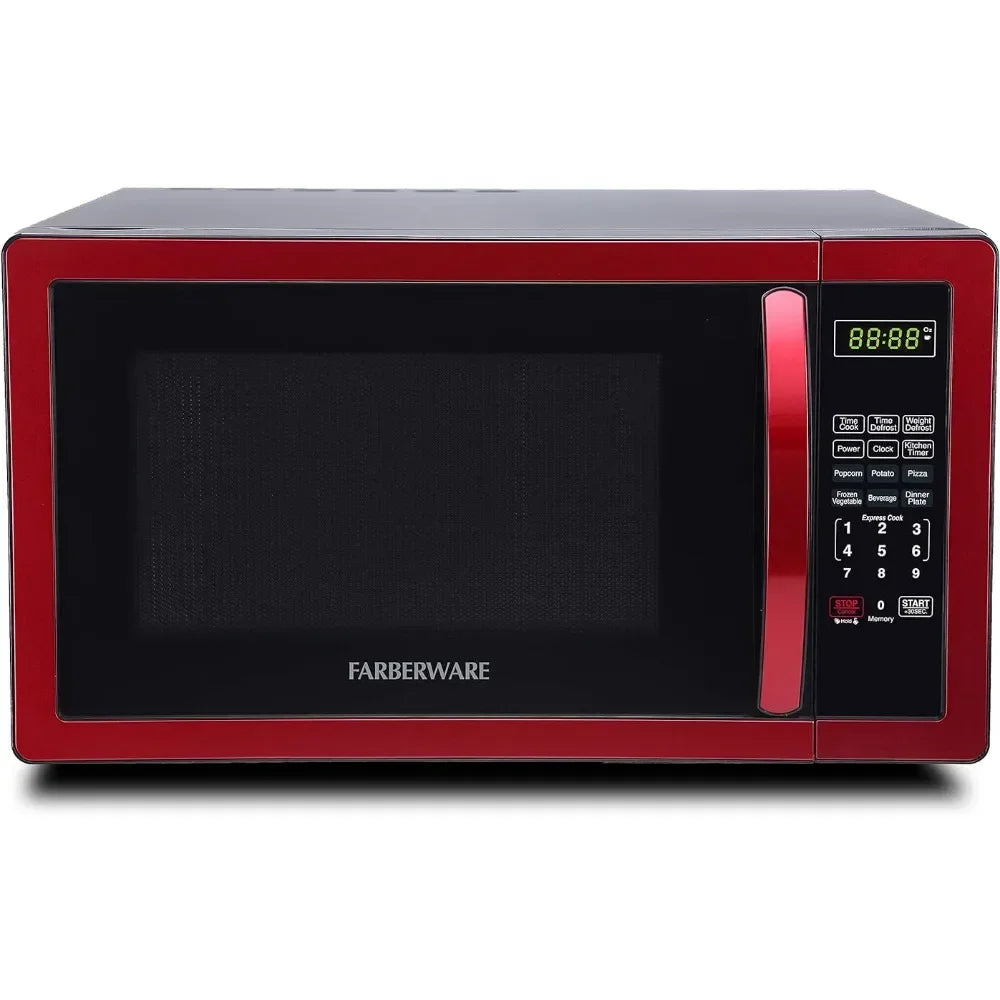 1000 Watts Countertop Microwave with LED Lighting