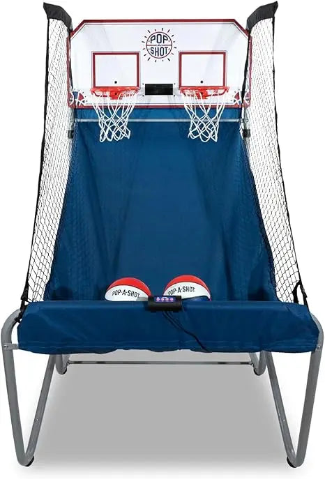 Pop-A-Shot - Arcade Basketball Fun at Home Dual Shot |Infrared Sensor Scoring 16 Game Modes, Foldable Storage