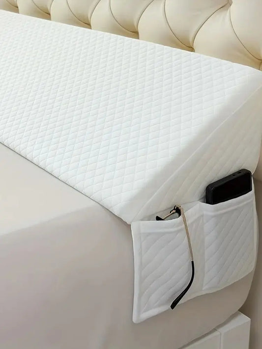 Bed Wedge Pillow - Adjustable 0-7" Gap Filler for Headboard & Mattress/Wall