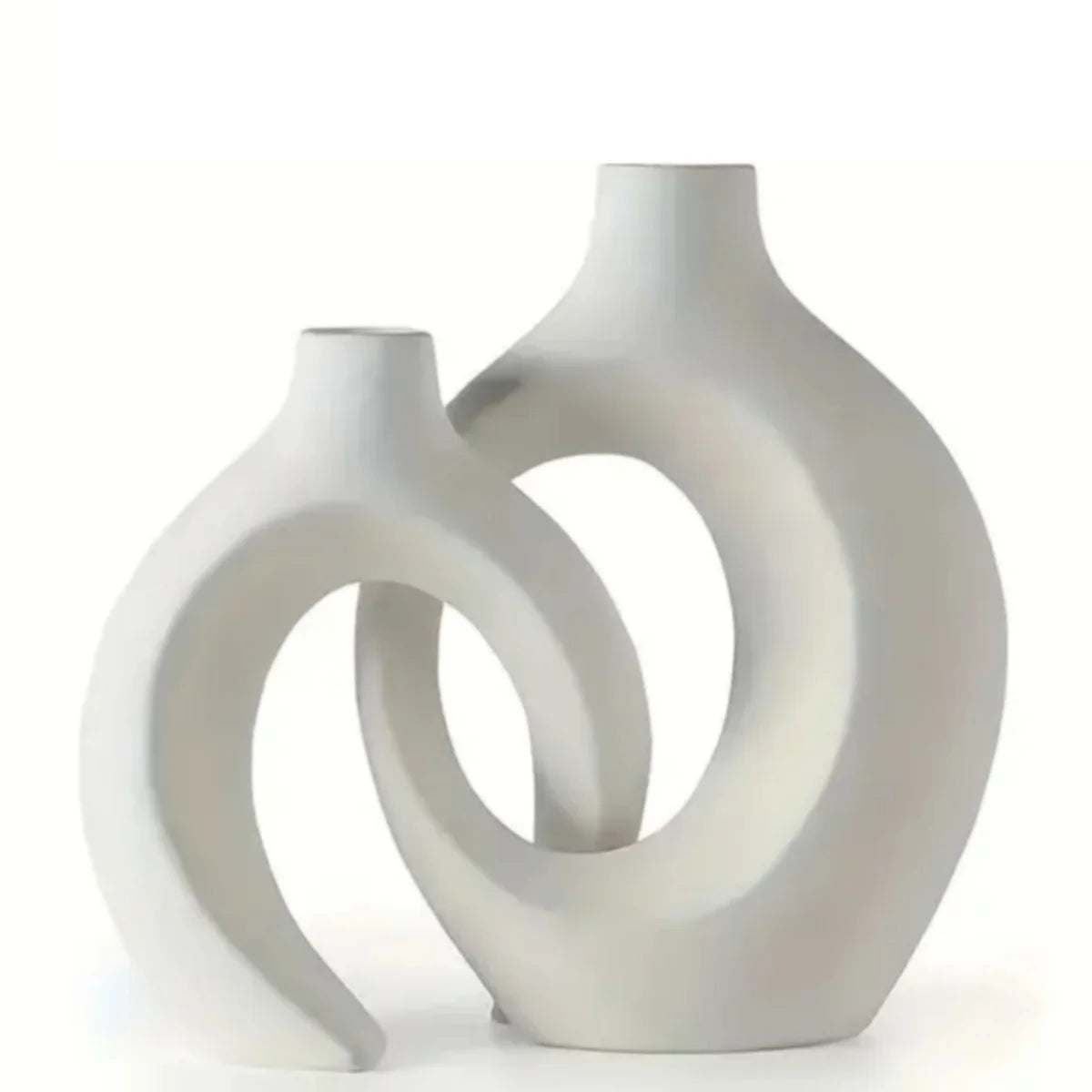 2pc ceramic vase artwork,  study cafe decor