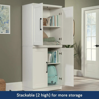 Small Kitchen Storage Pantry Cabinet with Adjustable Shelves