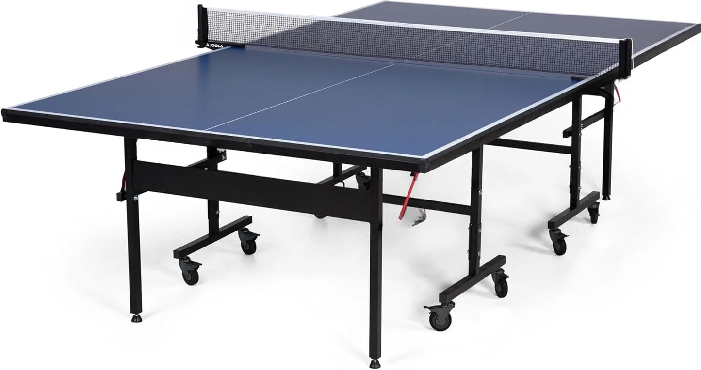 Table Tennis Table with Quick Clamp Ping Pong Net and Post Set