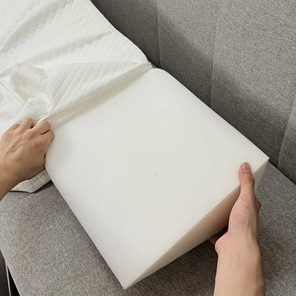Bed Wedge Pillow - Adjustable 0-7" Gap Filler for Headboard & Mattress/Wall