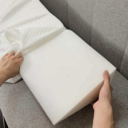 Bed Wedge Pillow - Adjustable 0-7" Gap Filler for Headboard & Mattress/Wall