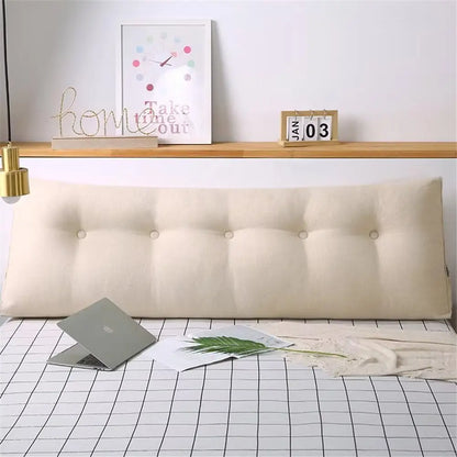 Ivory Headboard Reading Triangle Pillow For Sitting In Bed Versatile, Washable