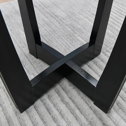 42" Tempered  Top High Bar Table Stools Set of 5 Upholstered Back with Four 31.9"H Barstools Chairs