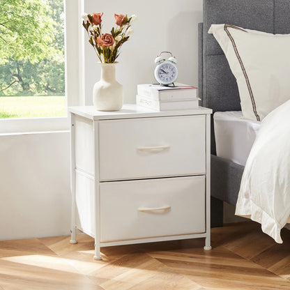 JHK 2 Drawers Nightstand For Bedroom