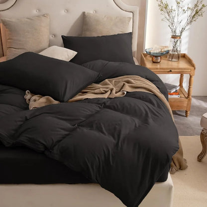 Super Comfy Duvet Cover Set 100% Cotton 3pc Bedding Sets with Zipper Closure