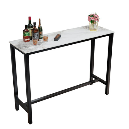 41.4 Inch Coffee Rectangular Sintered Stone Rectangular Table Bar