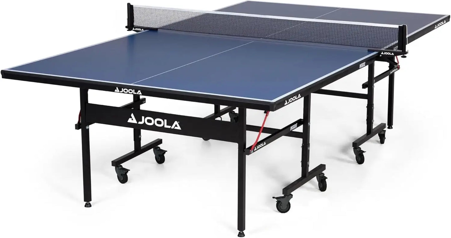 Table Tennis Table with Quick Clamp Ping Pong Net and Post Set