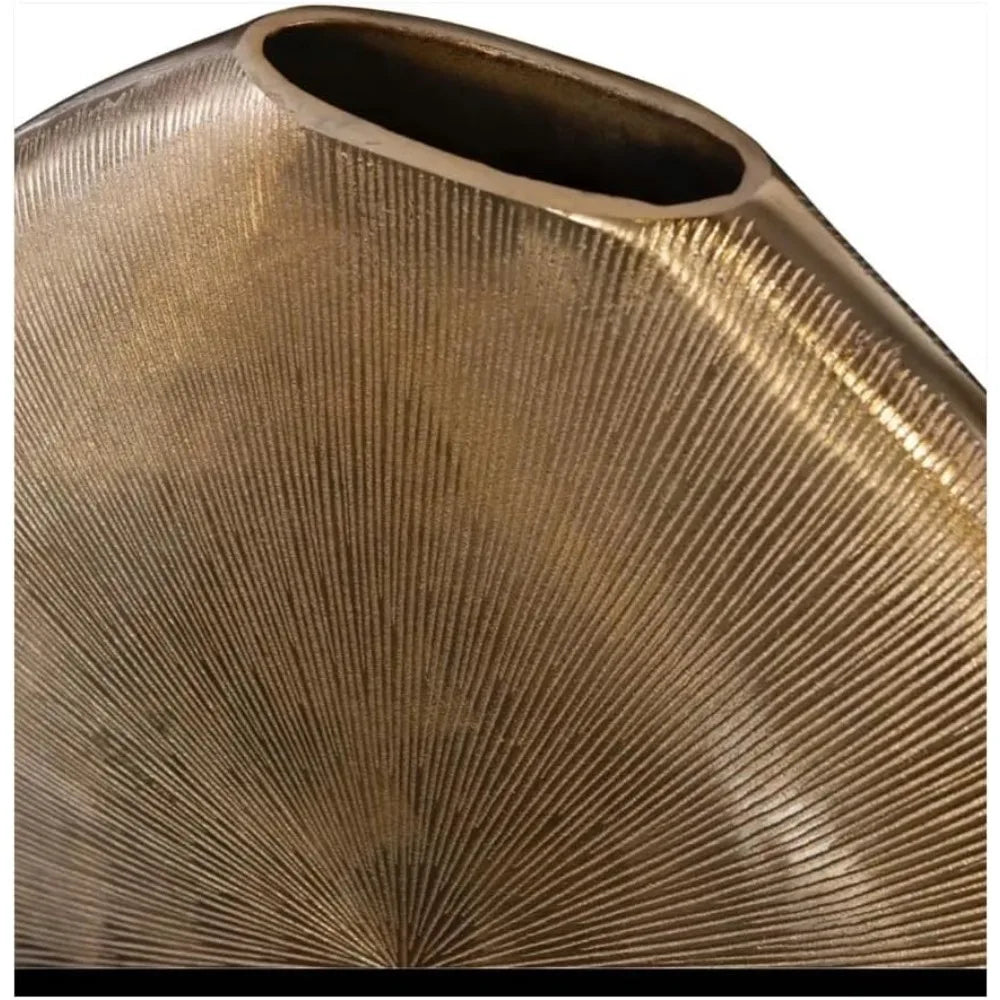 Gold Metal Vase Elegant Decorative Flower Vase Modern and Durable