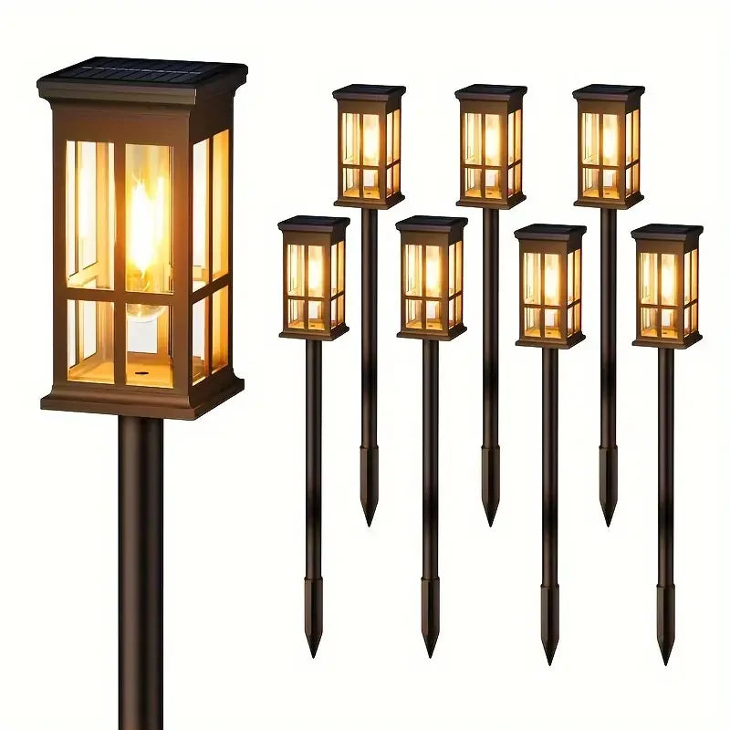 2/6/8 Pack Solar Outdoor Pathway Solar Lights - Super Bright for Patio/Sidewalk