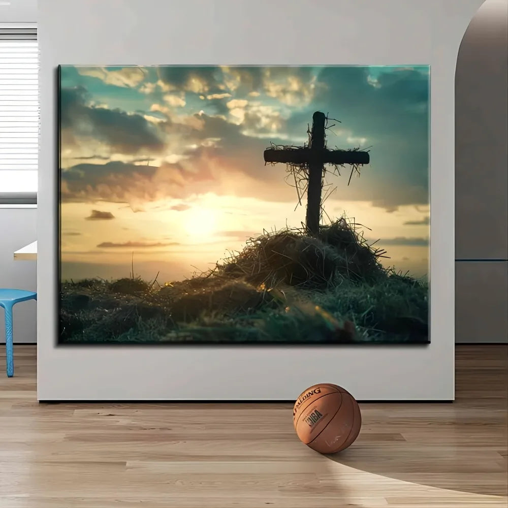 Sunrise Canvas Art print - 1.5 inch Thick Pine Wall frame