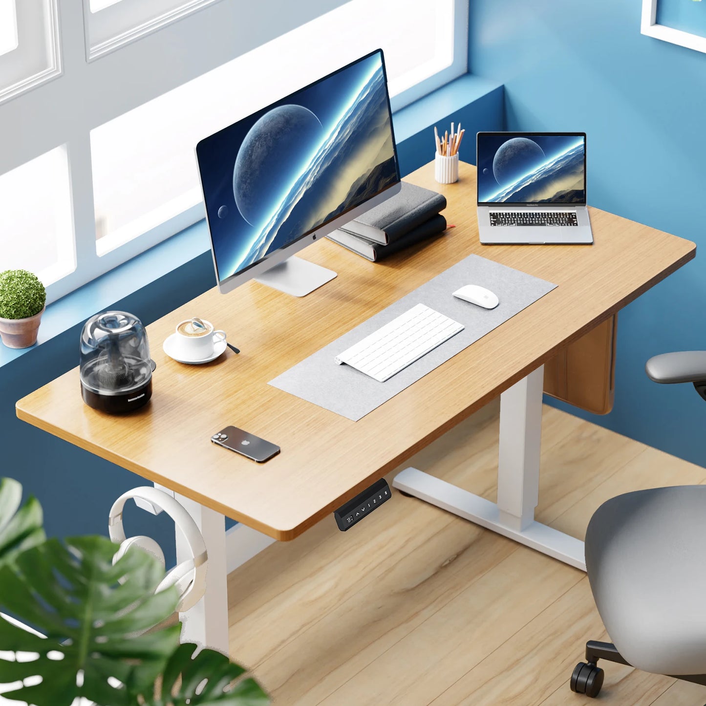Electric Standing Desk Height Adjustable 40x24 Inch workstation