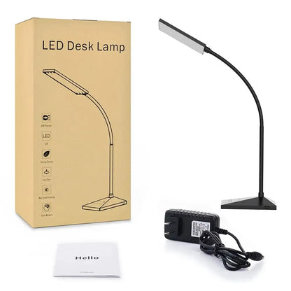 12w 72 LED Flexible Desk Touch Lamps with Dimmable Led Light