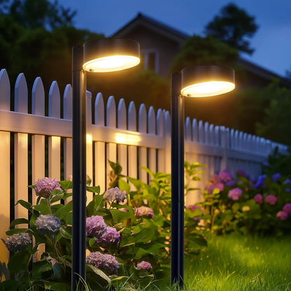 8 Pack Solar Pathway Lights Outdoor, Bright 12 LED Solar Lights Outdoor for Yard