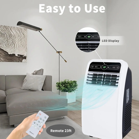 8,000 BTU Portable AC Unit with Built-in Cool, Dehumidifier & Fan Modes for Room up to 200 sq.ft