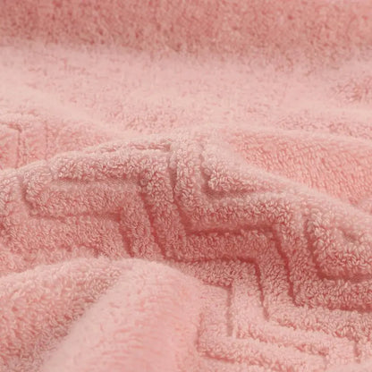 6-Pack Soft & Durable Pink Absorbent Cotton Towel Set