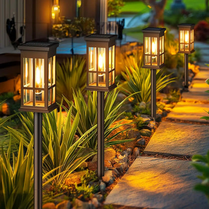 2/6/8 Pack Solar Outdoor Pathway Solar Lights - Super Bright for Patio/Sidewalk