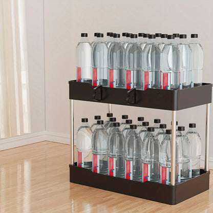 3pcs Under Bathroom Sink Organizers or Countertop Storage Rack, Large, Medium, Small Sizes