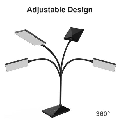 12w 72 LED Flexible Desk Touch Lamps with Dimmable Led Light