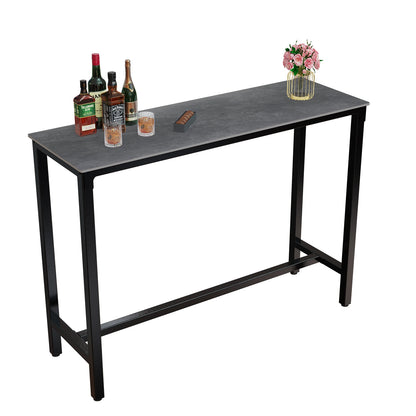 41.4 Inch Coffee Rectangular Sintered Stone Rectangular Table Bar