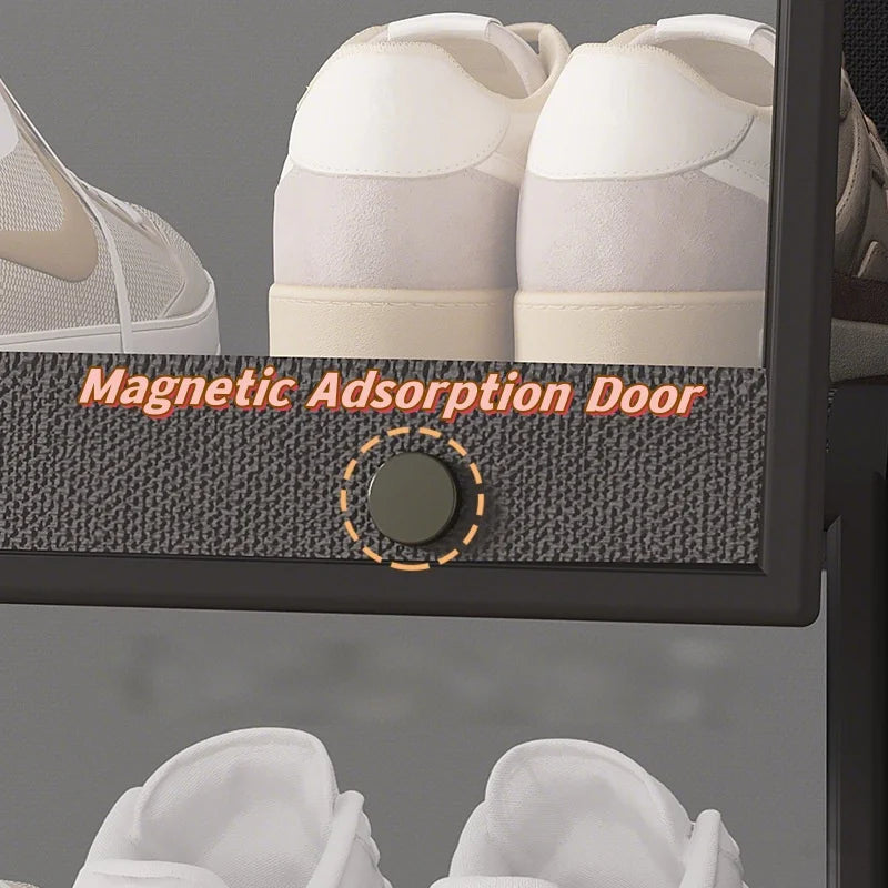 Collectible Display Cabinet Storage Box Organizer, W/ Clear Door