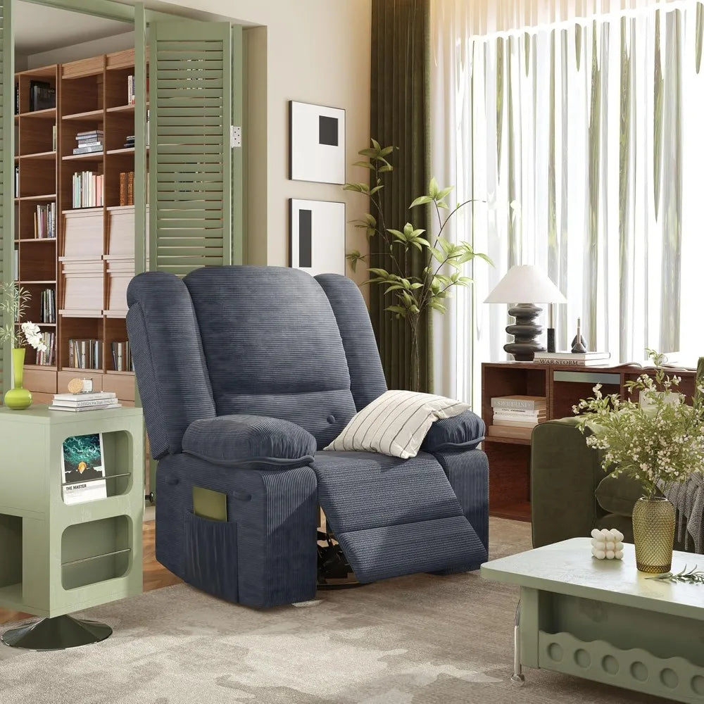 "270° Swivel Rocker Recliner - Massage & Heating Chair