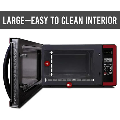 1000 Watts Countertop Microwave with LED Lighting