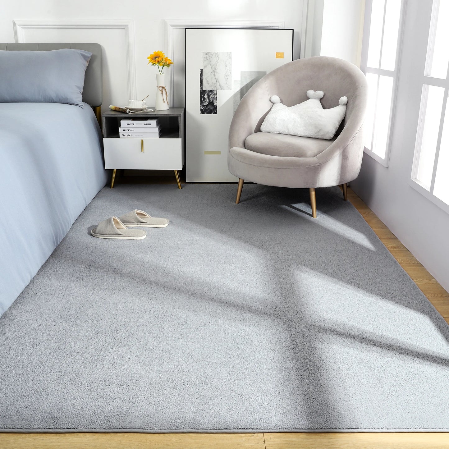 Large Soft Nonslip Living Room or Bedside Rugs