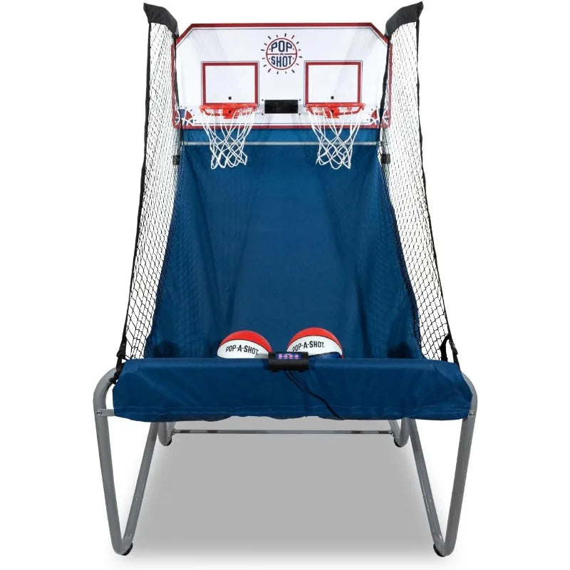 Pop-A-Shot - Arcade Basketball Fun at Home Dual Shot |Infrared Sensor Scoring 16 Game Modes, Foldable Storage