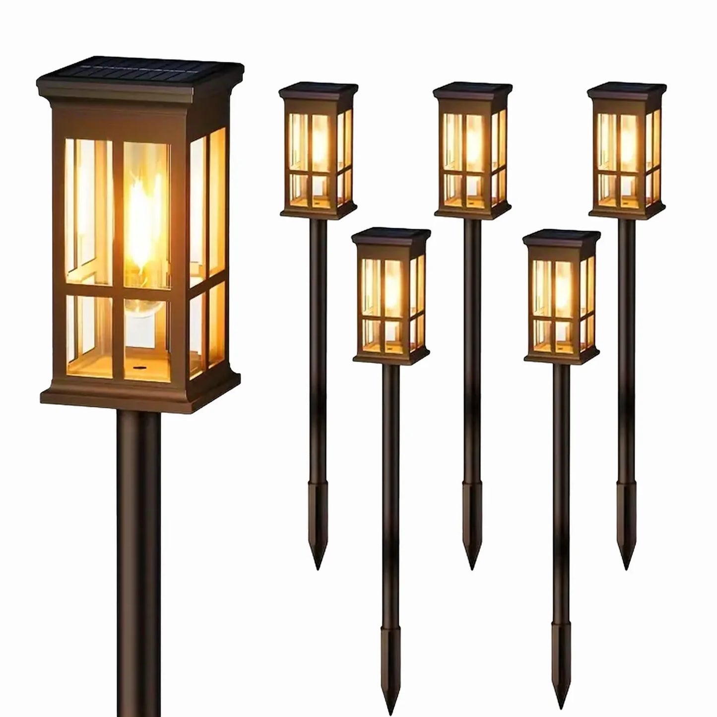 2/6/8 Pack Solar Outdoor Pathway Solar Lights - Super Bright for Patio/Sidewalk